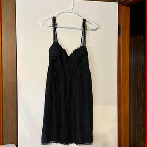 Betsey Johnson Spaghetti Strap Black Dress